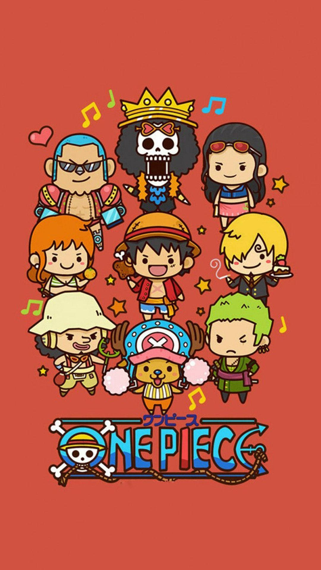 Культові чібі-персонажі One Piece Шпалери