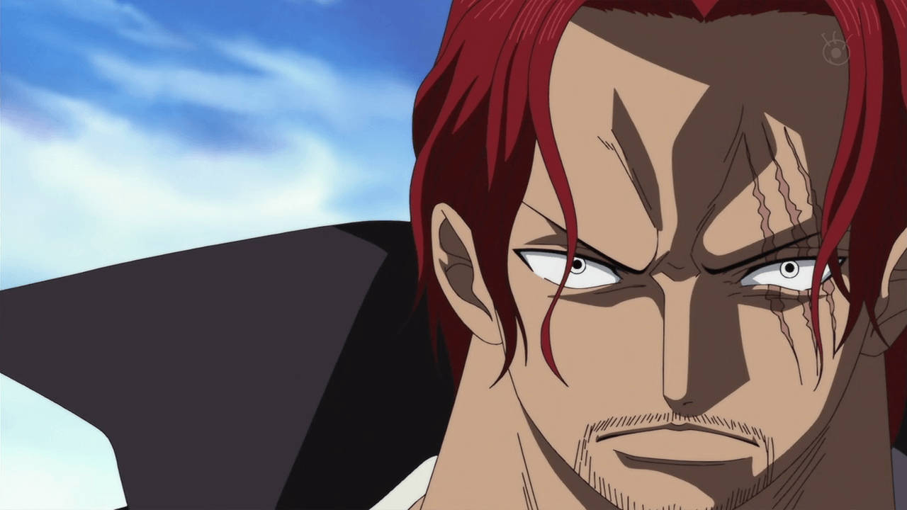 Крупный план шрамов Шанкса One Piece Шпалери