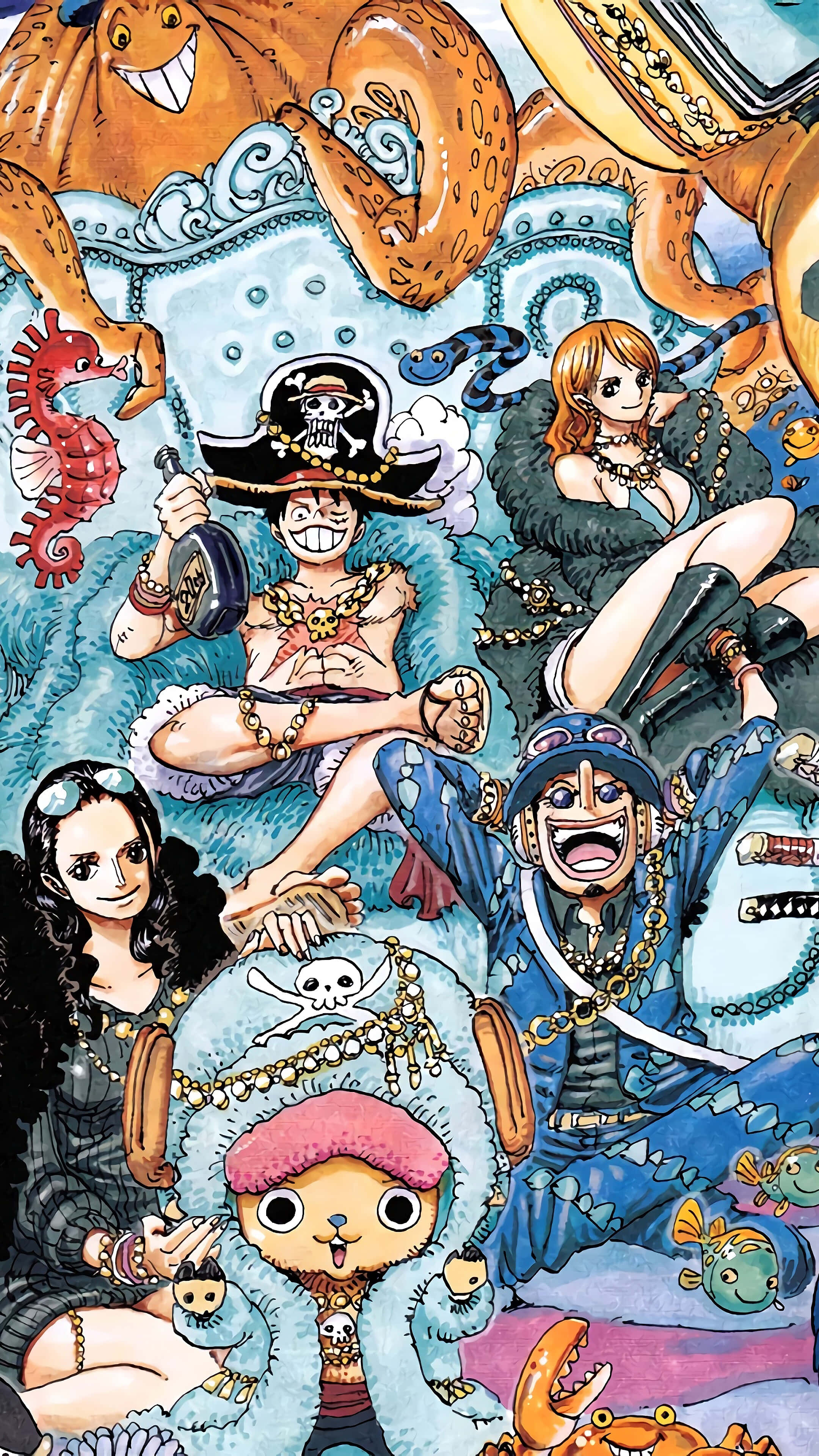 Команда Солом'яного Капелюха One Piece Аніме Шпалери