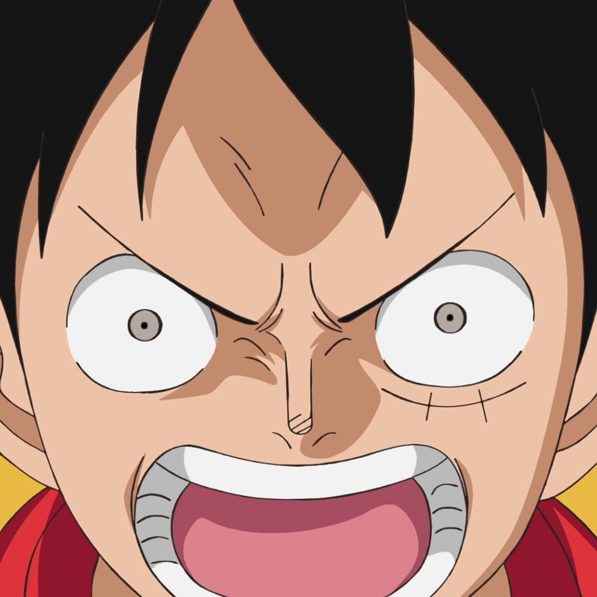 One Piece: крупний план Луффі Шпалери