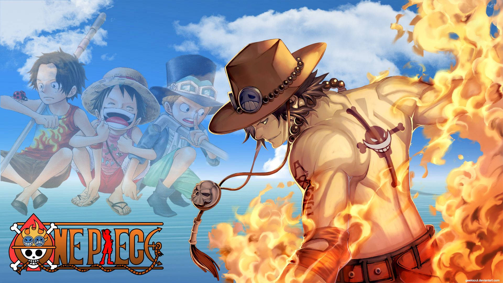 Пригода команди One Piece у морі Шпалери