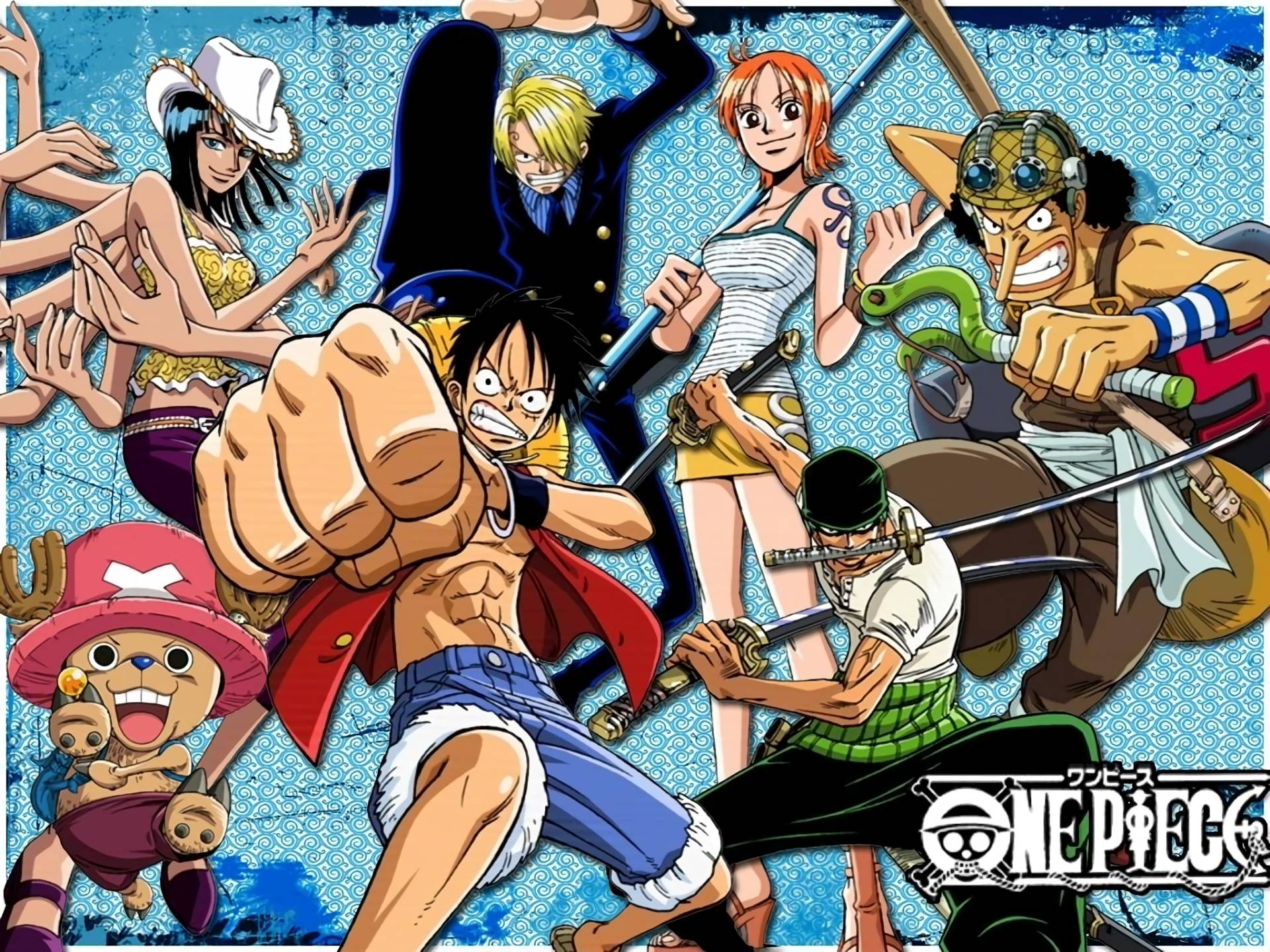 One Piece Десктоп Боевая Поза Шпалери