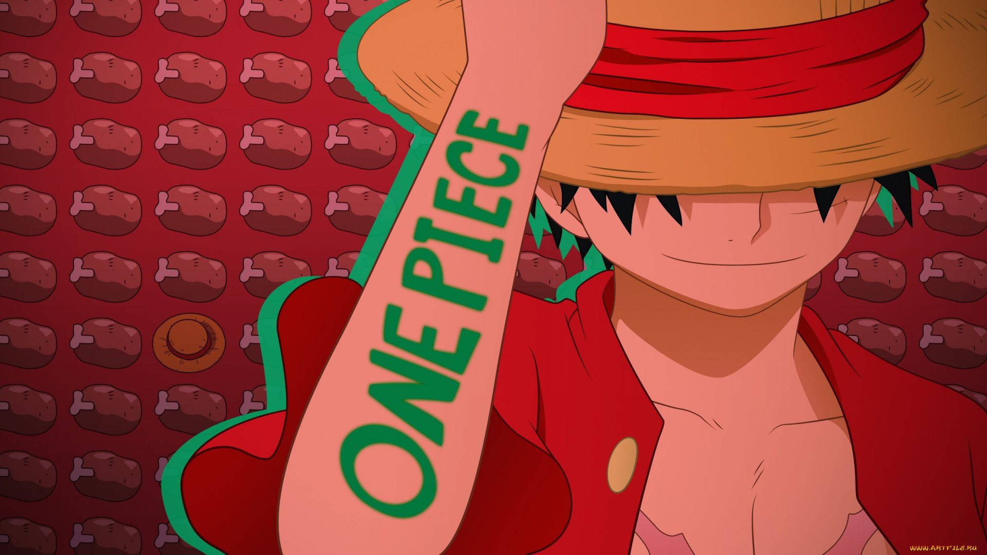 One Piece Настольные Обои Мясной Узор Шпалери