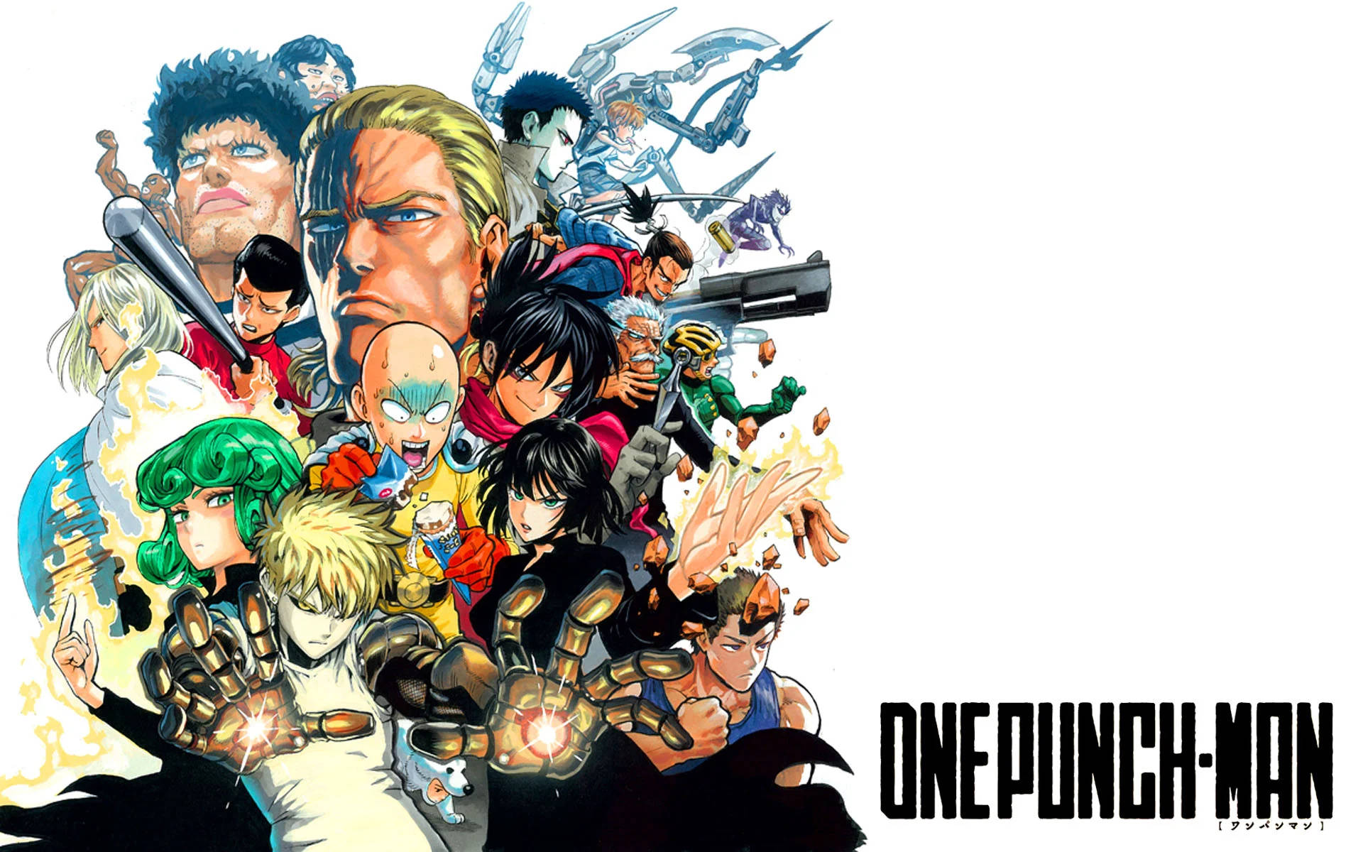 Безумний забавний аниме One Punch Man Шпалери