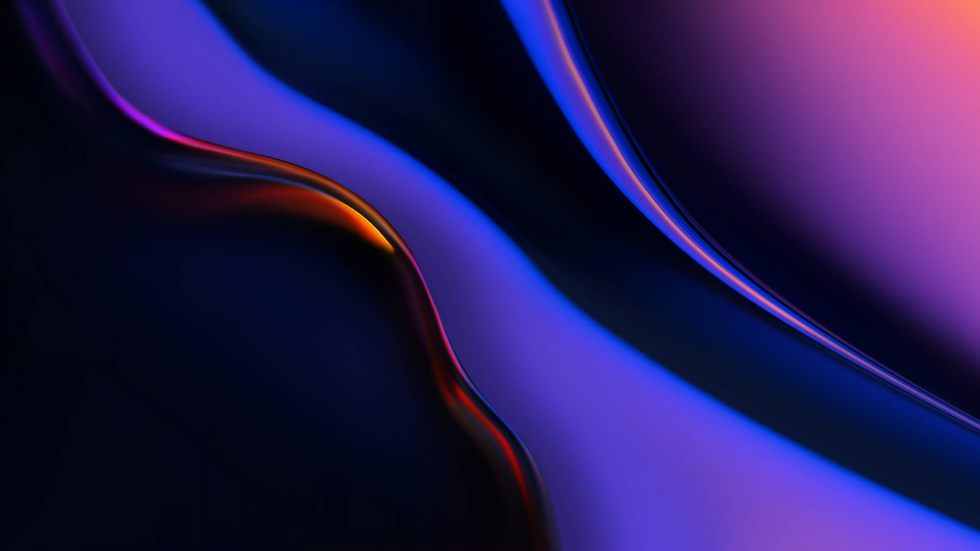 Стильный Смартфон OnePlus на Сине-Фиолетовом Фоне Шпалери