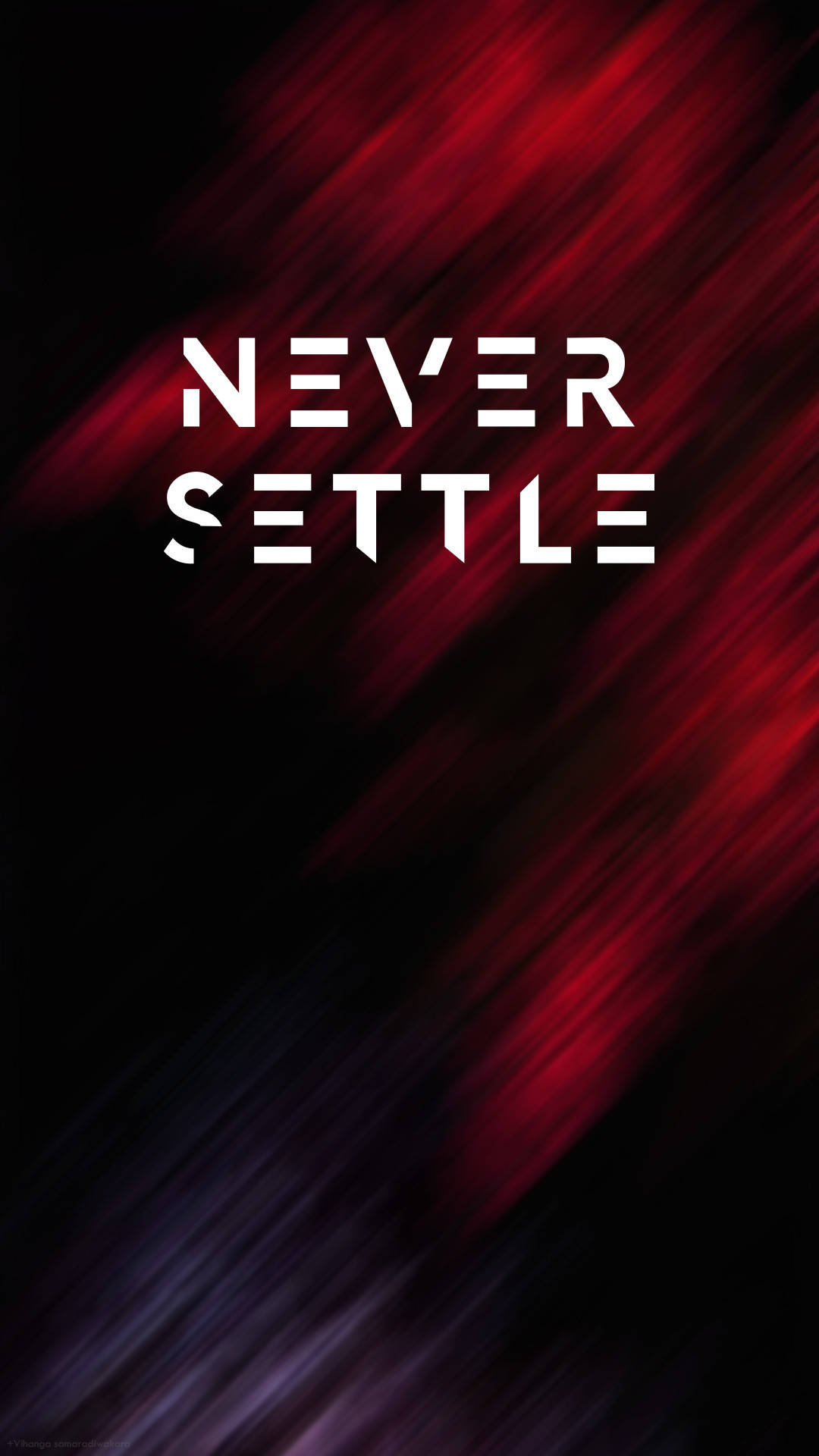 OnePlus Mahogany Never Settle Шпалери