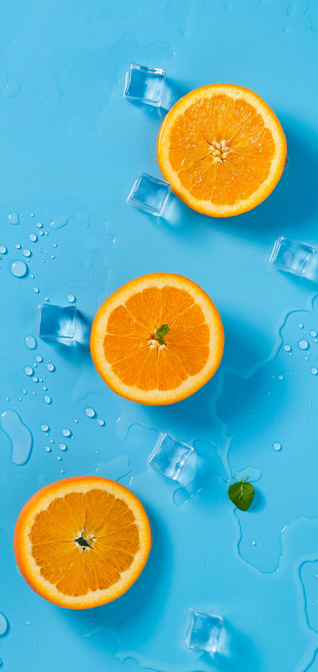 OnePlus Oranges And Ice Шпалери