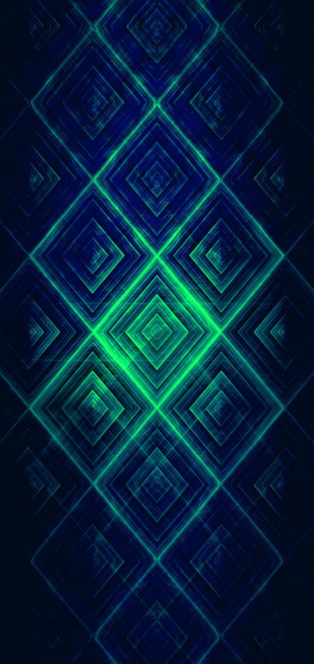 OnePlus Green Diamond Pattern Шпалери