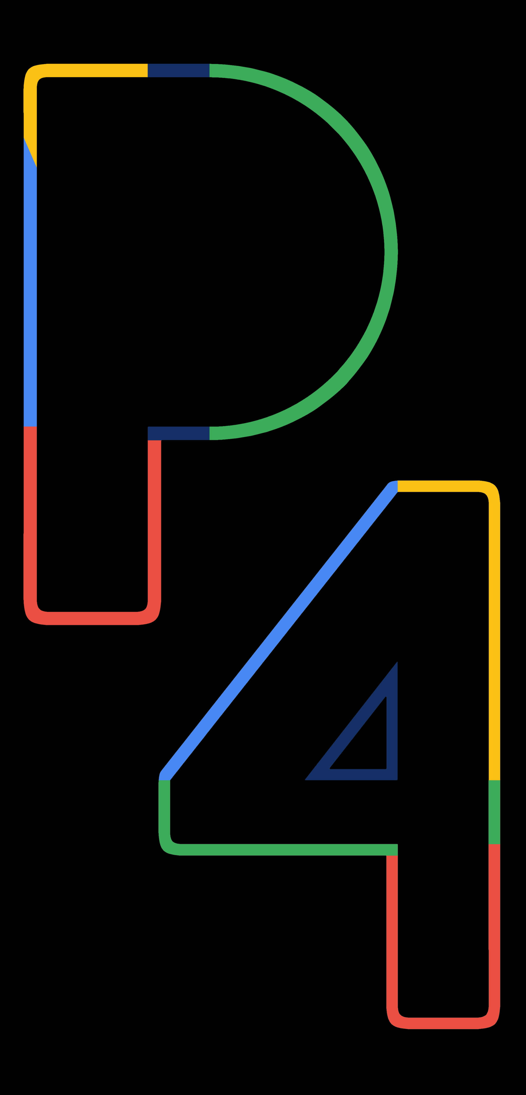 P4 Лайн-арт Google Pixel 4 Шпалери