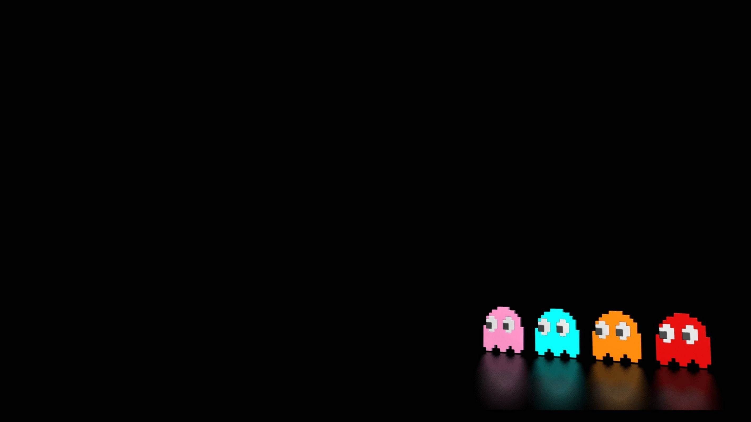 Естетичні ретро-привиди Pac-Man Шпалери
