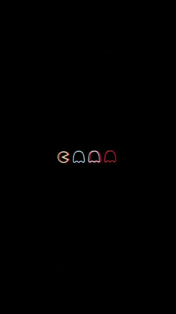 Темна естетика мультяшних іконок Pacman Шпалери