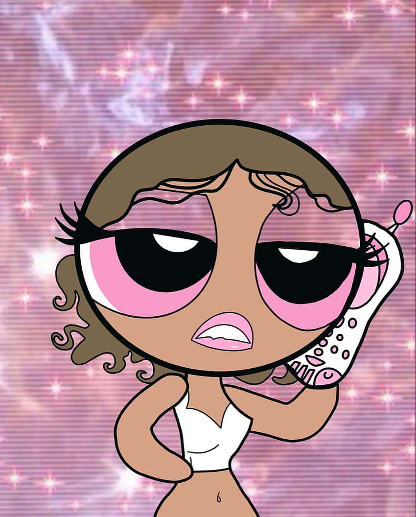 Телефонний PFP у стилі Powerpuff Шпалери