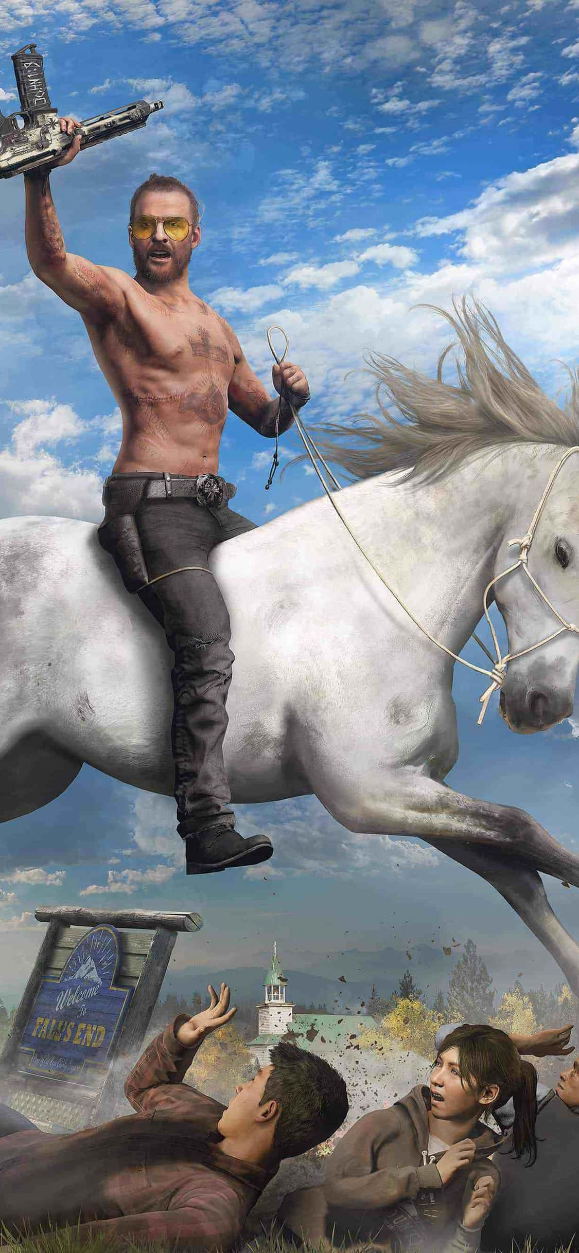 Наслаждайтесь безграничными приключениями с новым Phone XS и Far Cry 5 Шпалери