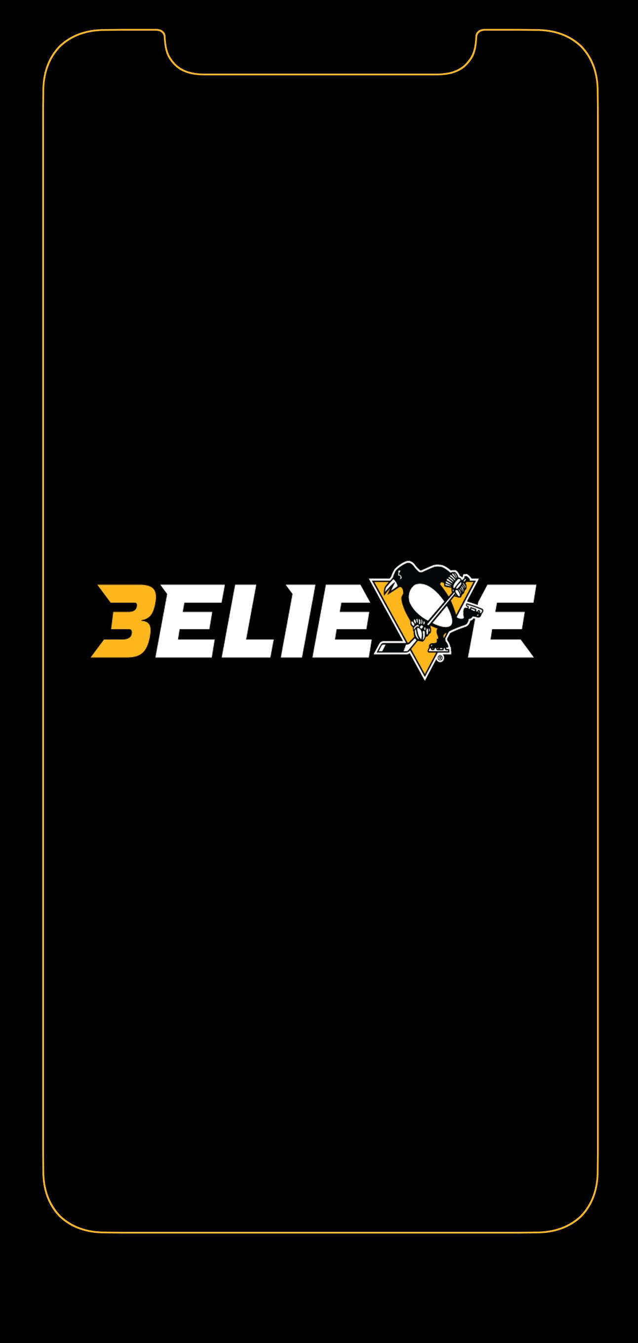 Pittsburgh Penguins Believe Логотип Шпалери