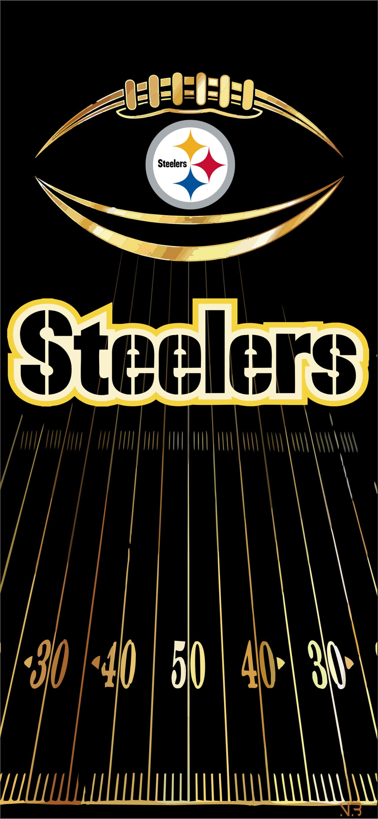 Лови момент – Загрузи офіційний додаток для Pittsburgh Steelers Шпалери