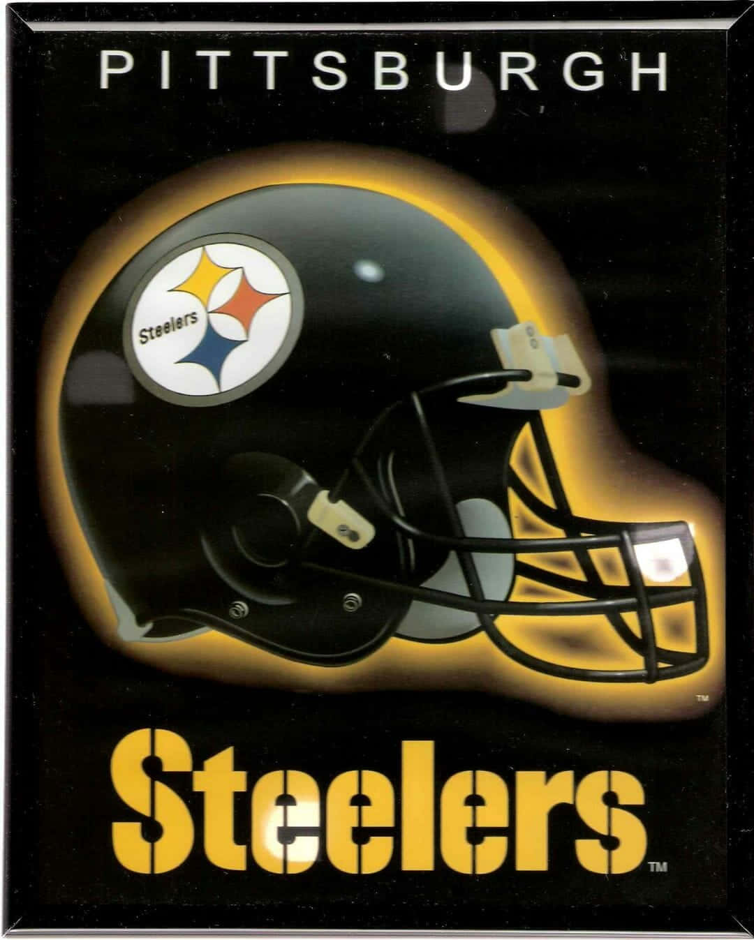 Постер із шоломом Pittsburgh Steelers з логотипом Шпалери