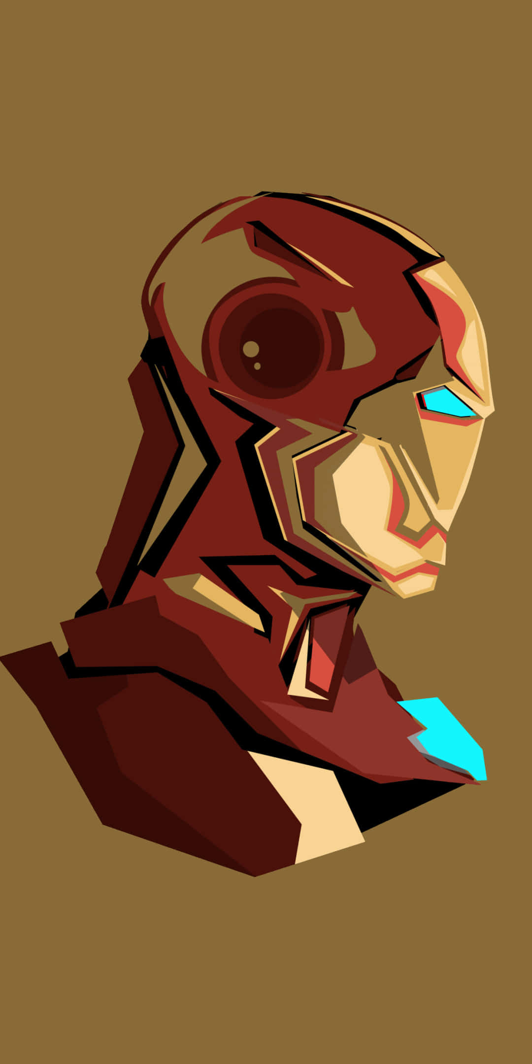 Фон Pixel 3 з Iron Man у стилі Pop Head Шпалери
