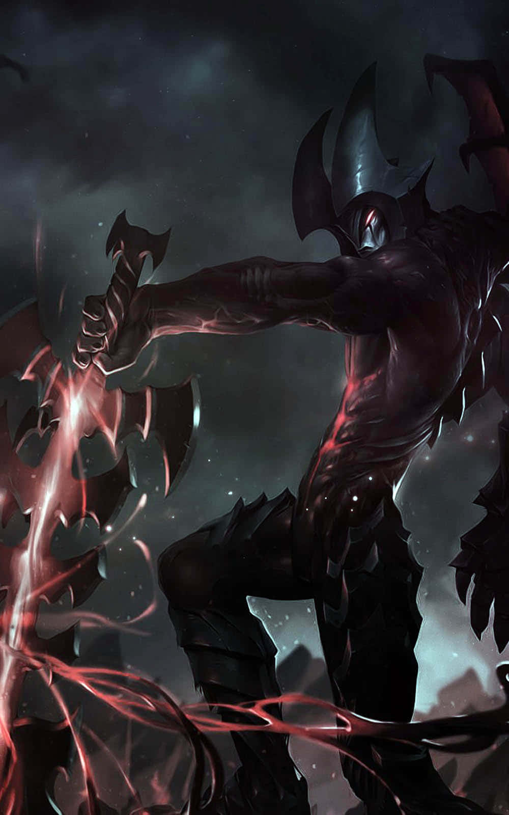 Pixel 3 League Of Legends Background And Aatrox Шпалери