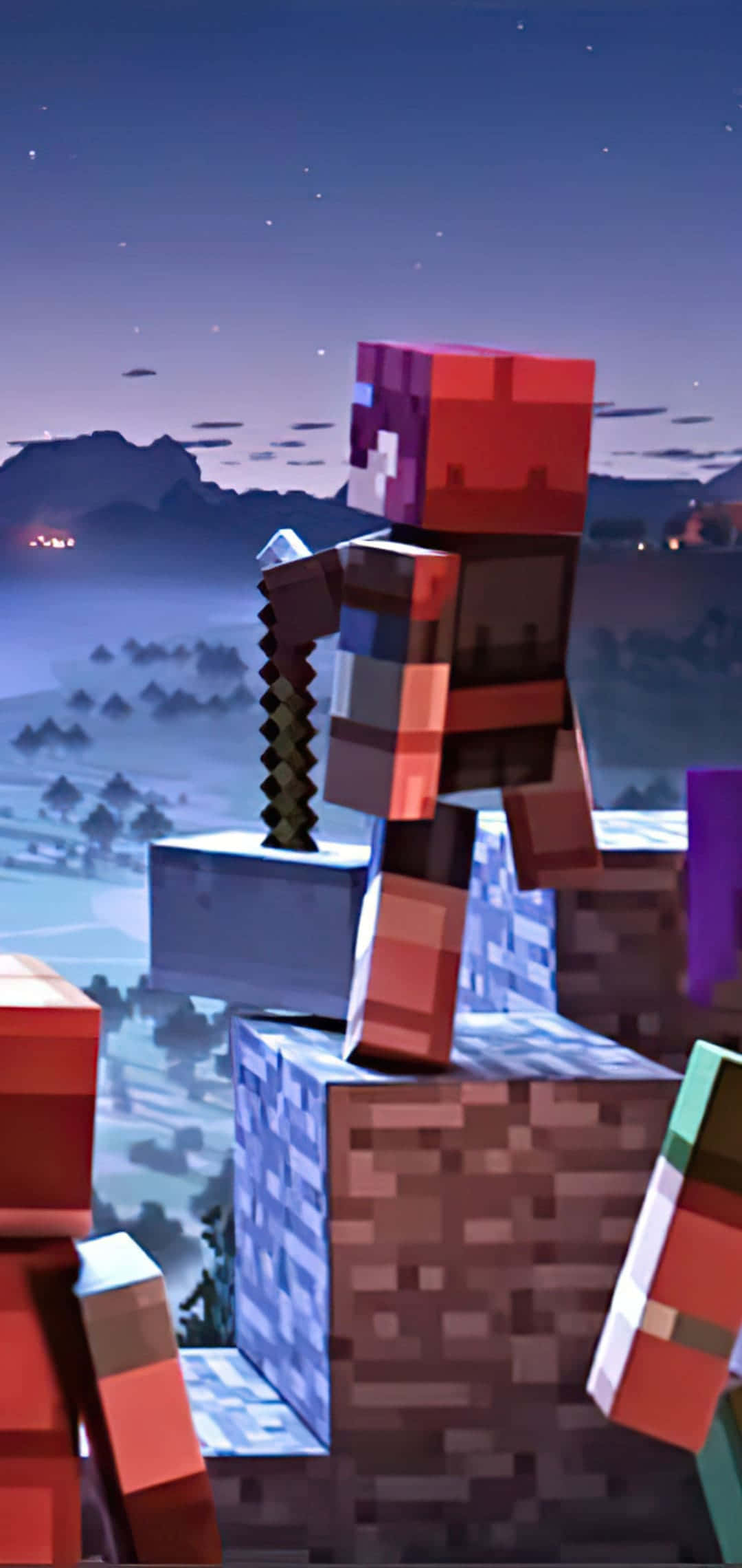 Герой подземелий Pixel 3 Minecraft фон Шпалери