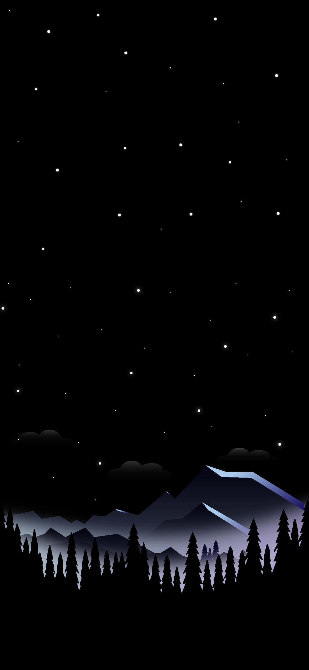 Лесной фон Pixel 3XL AMOLED Шпалери