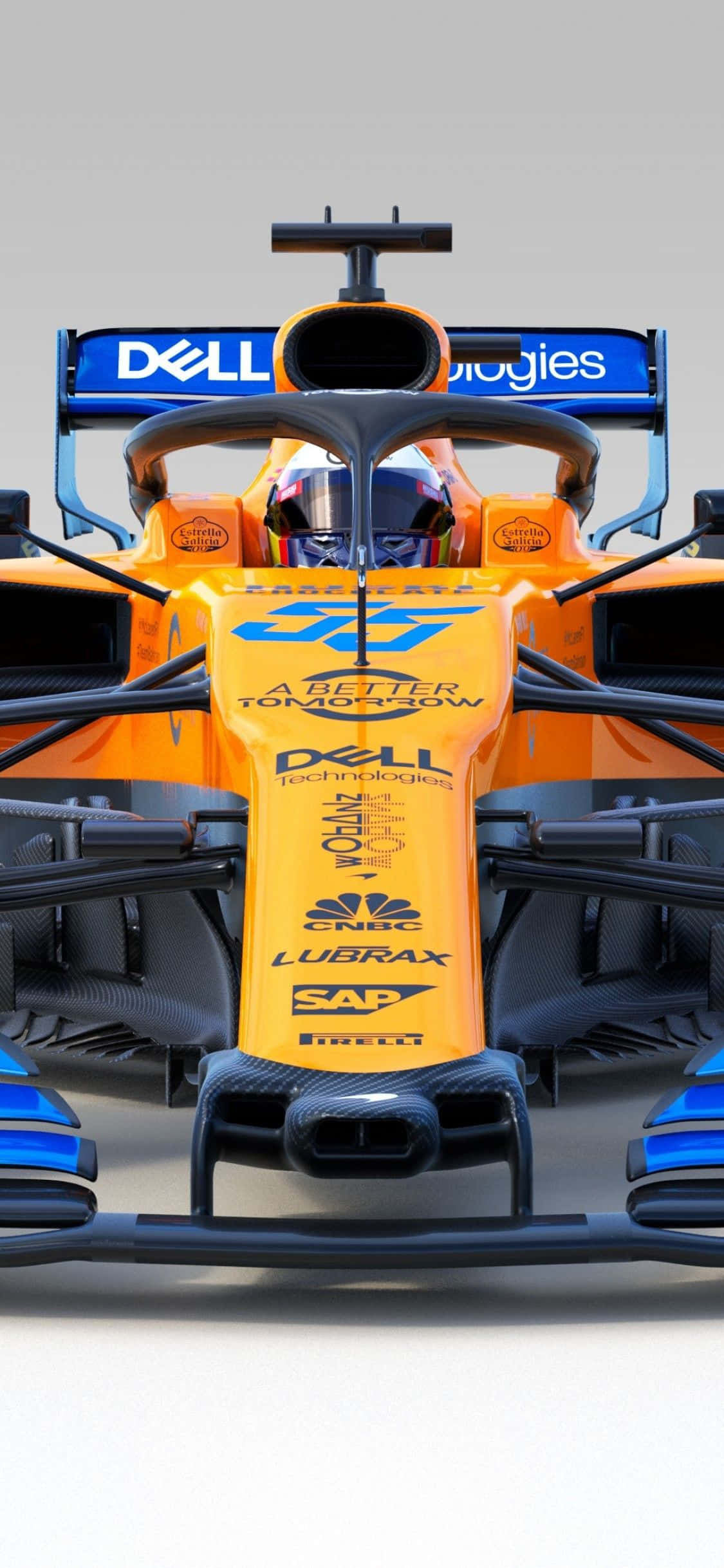 Pixel 3XL F1 2016 McLaren Білий фон Шпалери