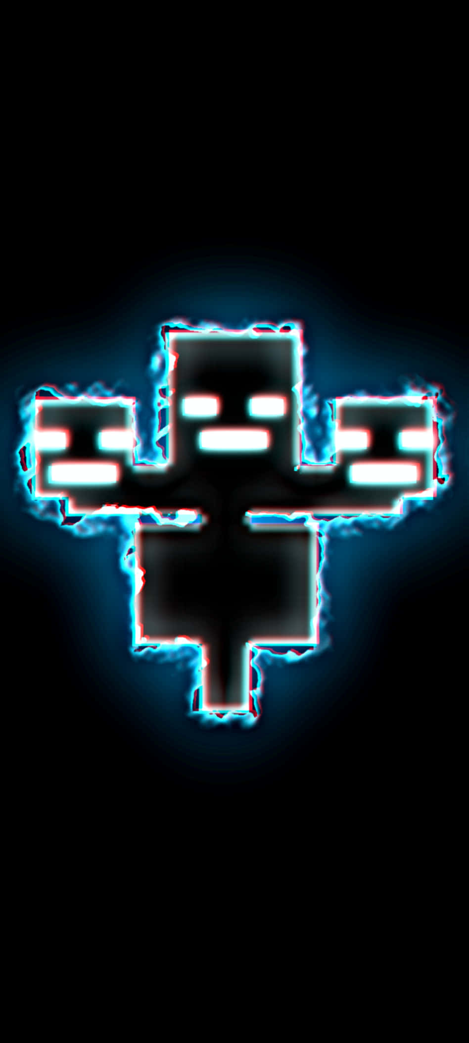 Pixel 3xl Minecraft Фон Черный Монстр Шпалери