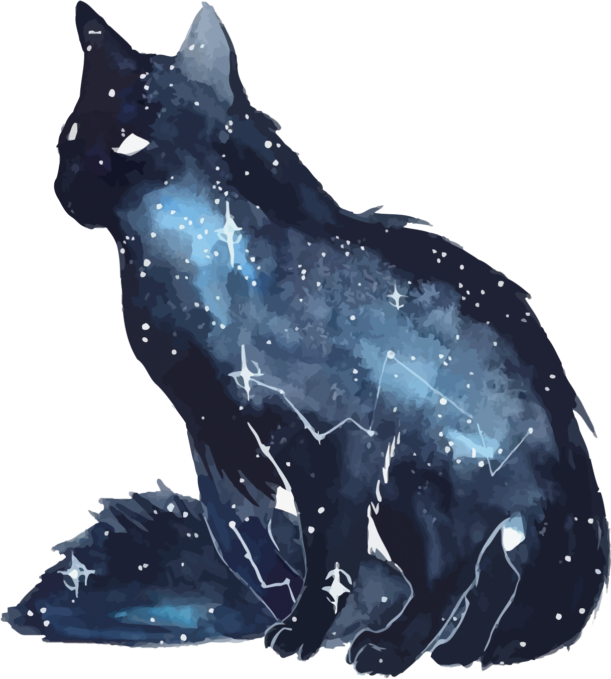 Космічний кіт галактики.PNG Шпалери