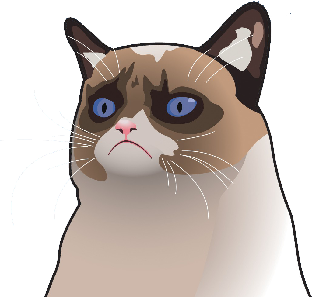 Сердитий_ Кіт_ Мультяшний_ Вираз.PNG Шпалери