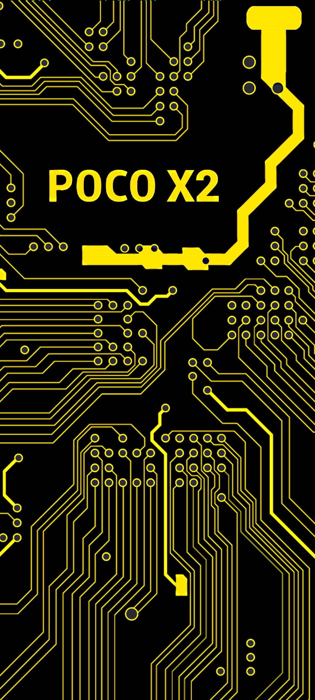 Смартфон Poco X2 с узором контроллера Шпалери