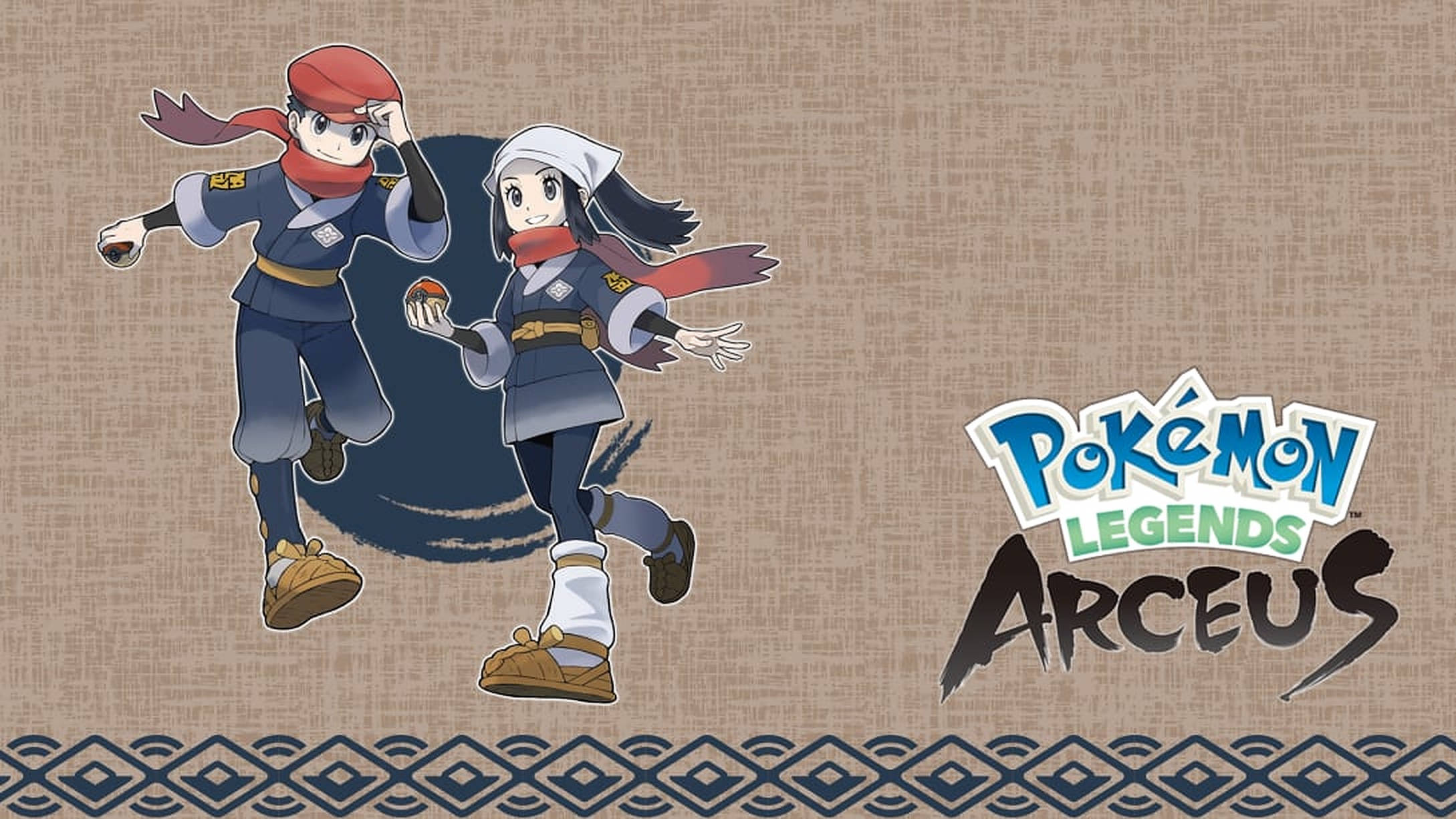 Pokemon Legends Arceus Акарі та Рей Шпалери