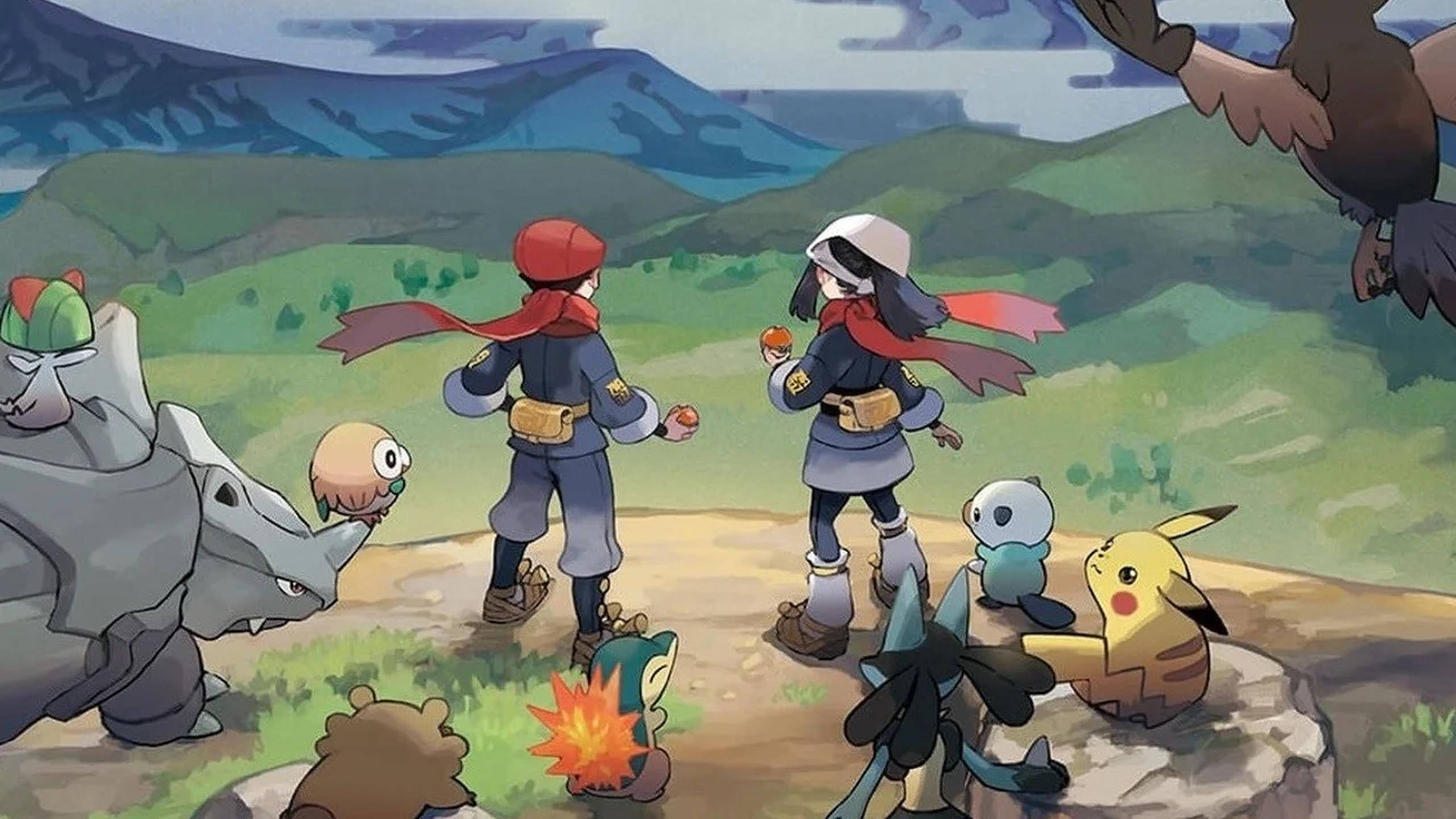 Pokemon Legends Arceus гірська вершина Шпалери