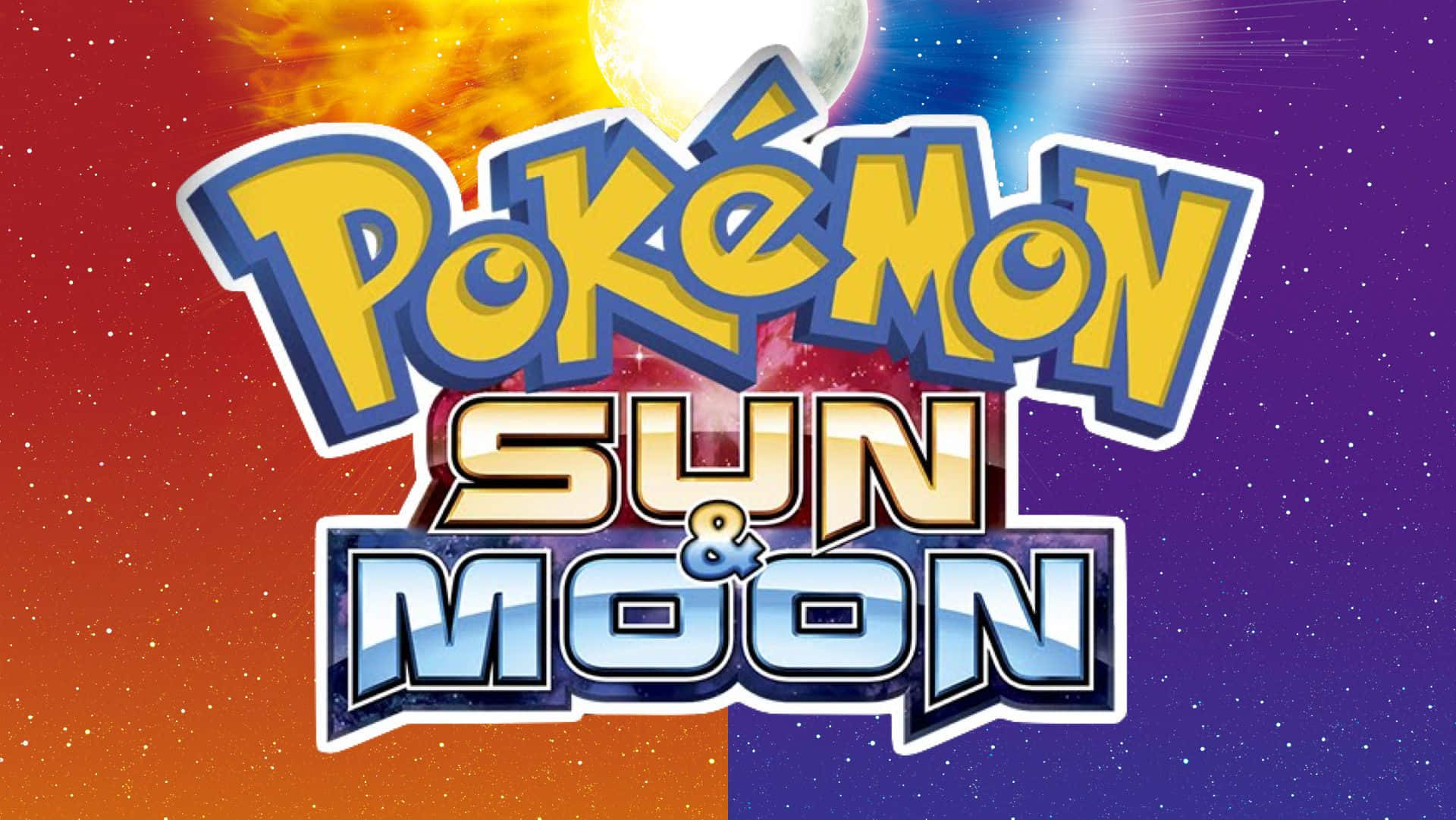 Помаранчеве та фіолетове Pokemon Sun and Moon Шпалери