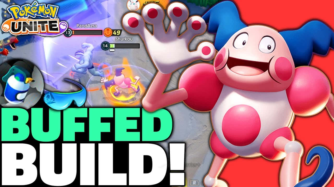 Тренуйся с Містером Маймом в новій грі Pokemon Unite! Шпалери