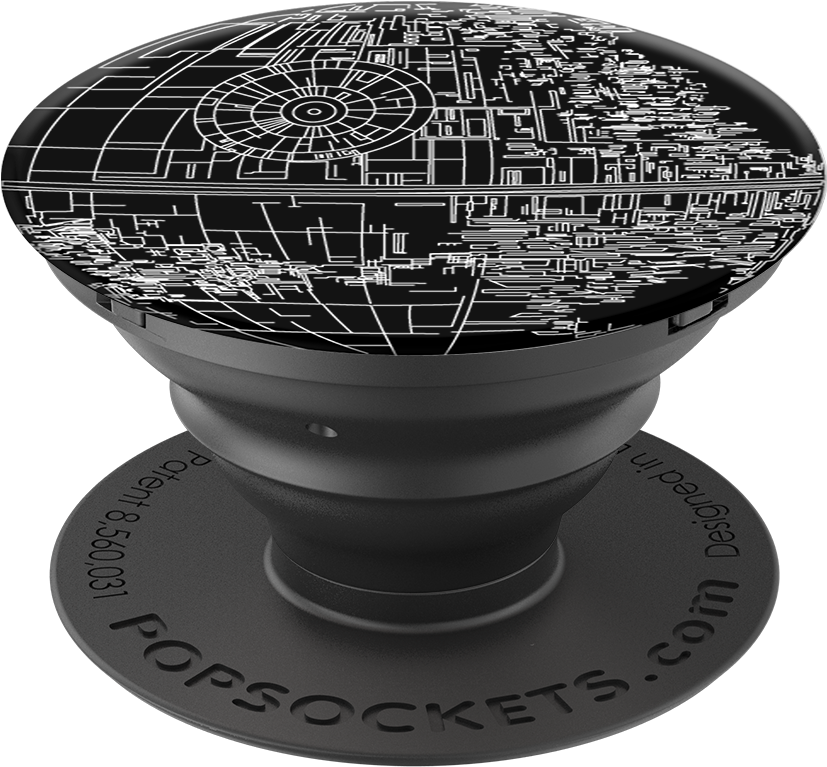 Чорний Pop Socket з графічним дизайном Шпалери