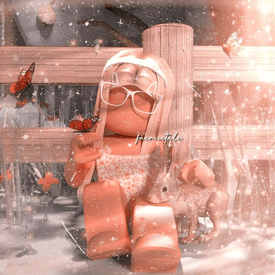 Preppy профільна картинка Roblox дівчини в літній естетиці Шпалери
