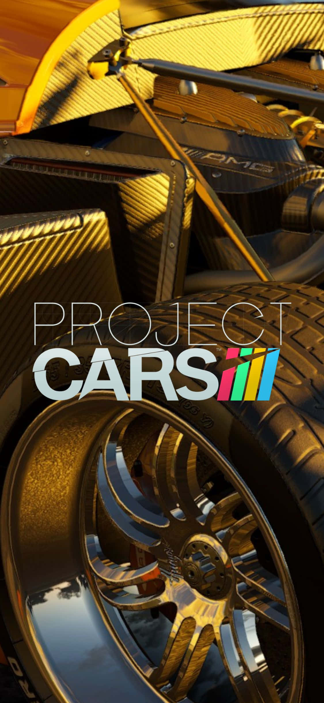 Гонка к финишу в Project Cars на iPhone Xs Шпалери