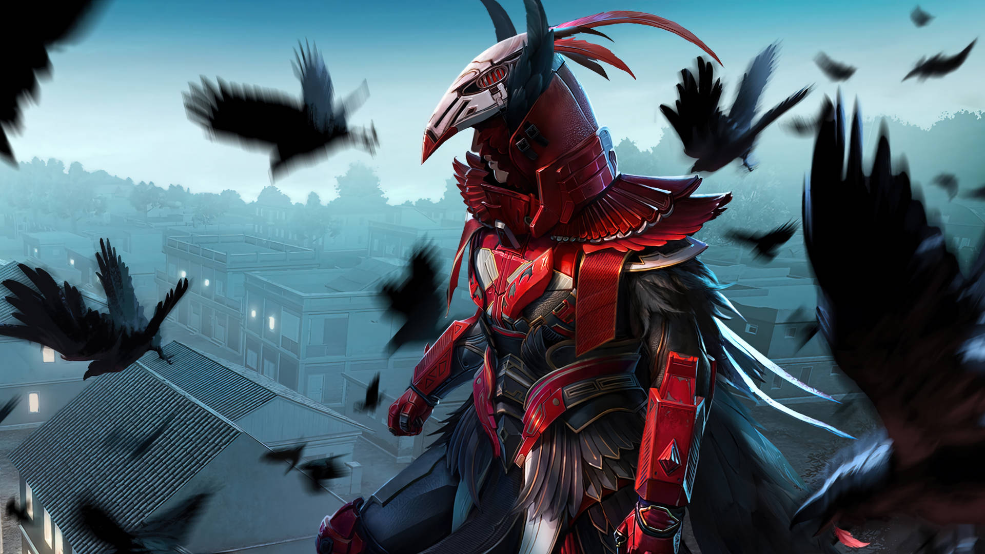 Промо PUBG Blood Raven X Suit Шпалери