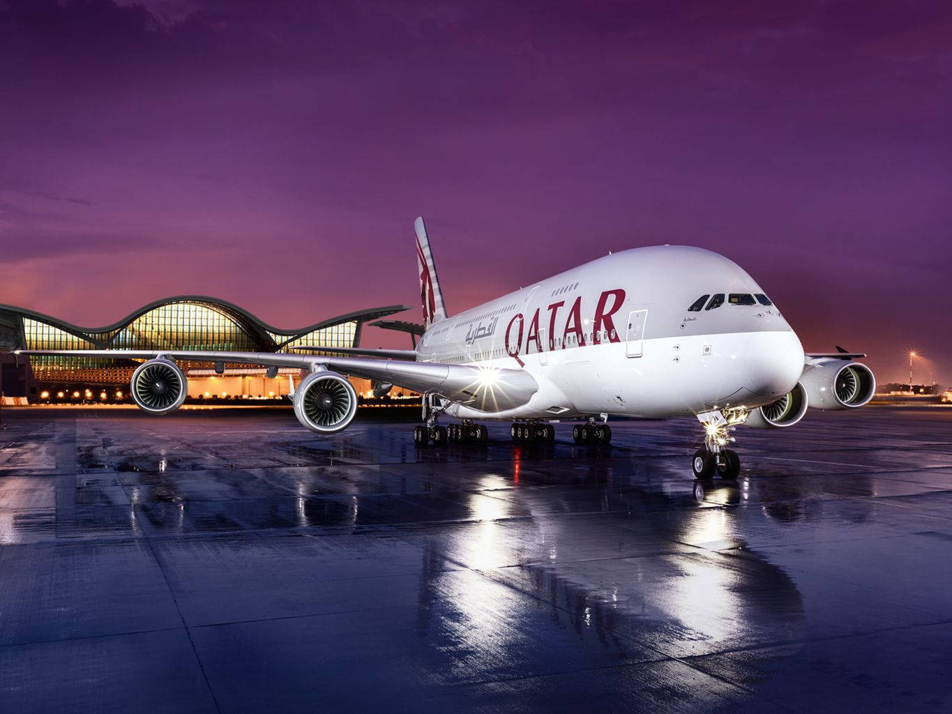 Qatar Airways готовий до зльоту Шпалери