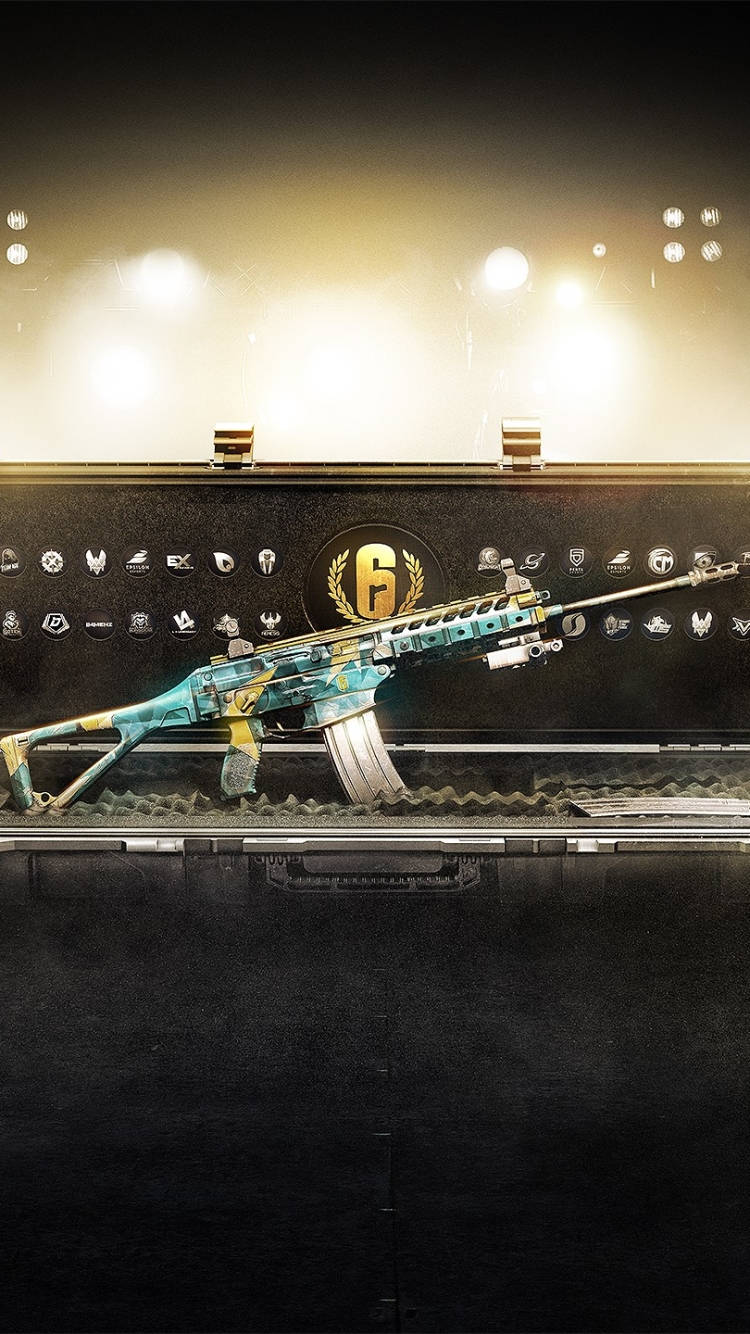 Rainbow Six Siege Синій туманний дробовик iPhone Шпалери