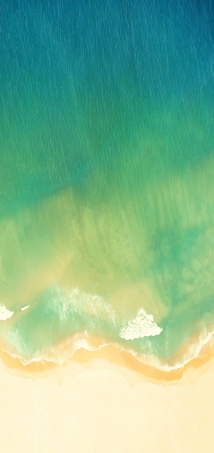Realme Green Beach Шпалери