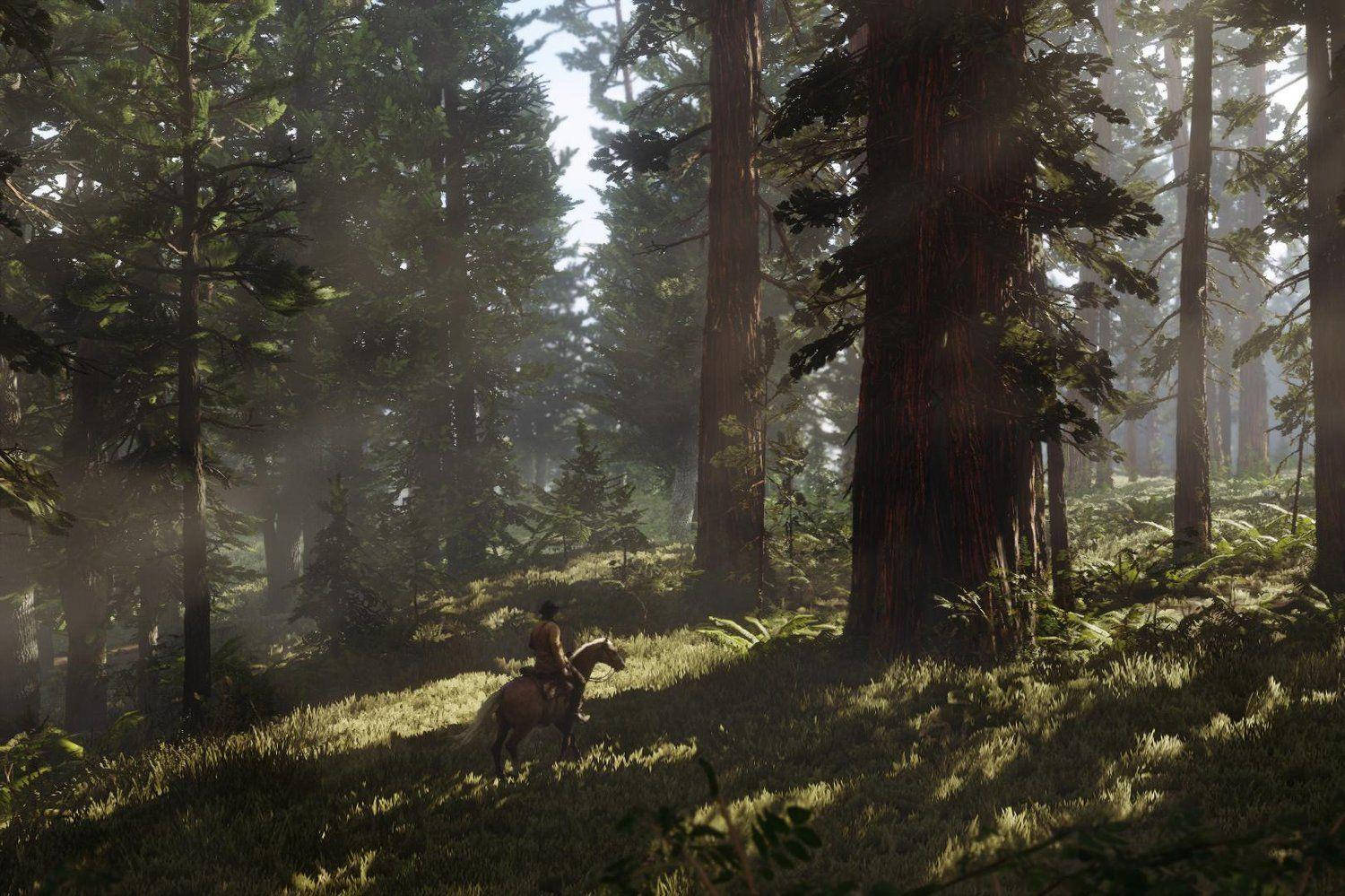 Red Dead Redemption 2 4K Ліс Шпалери