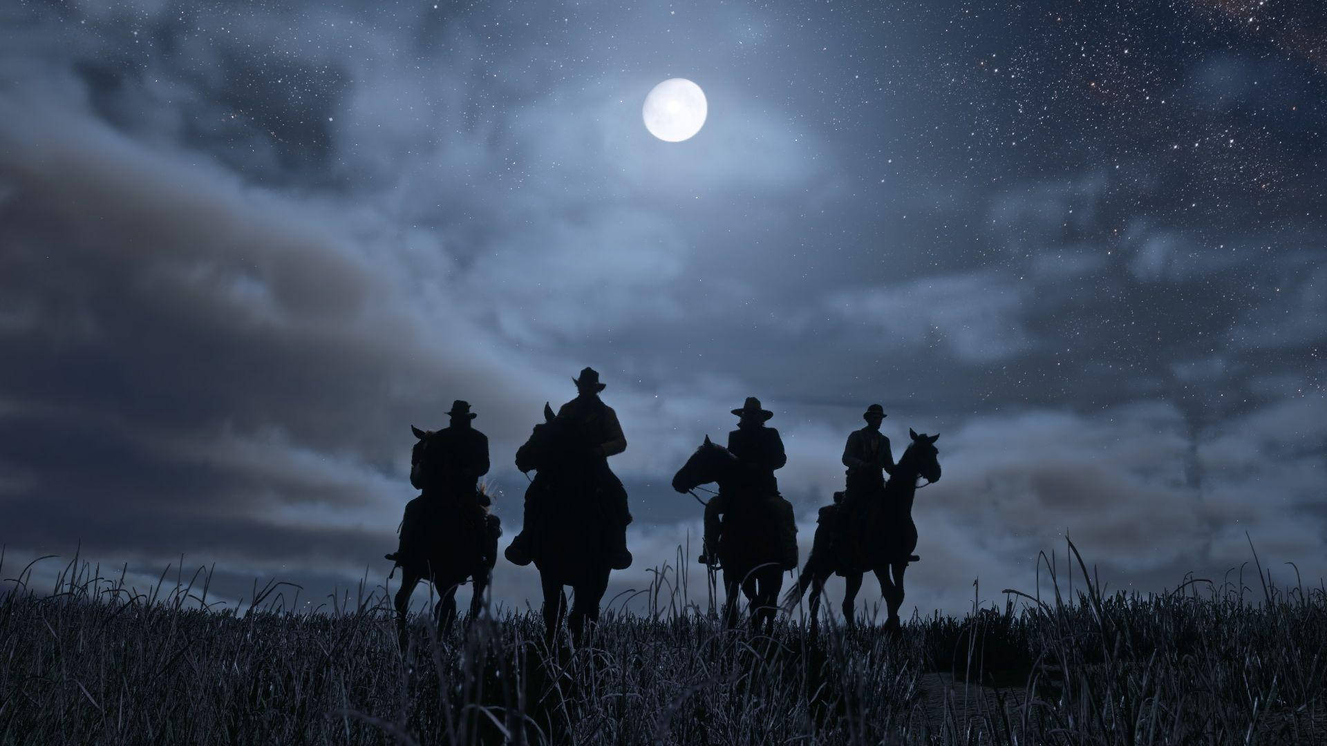 Red Dead Redemption 2 4K Ніч Шпалери
