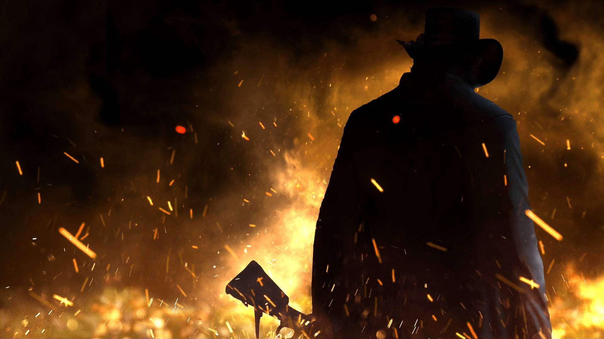 Red Dead Redemption 2 4K Вогонь Шпалери