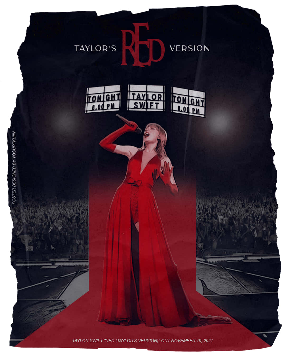 Плакат виступленія Red Taylors Version Шпалери