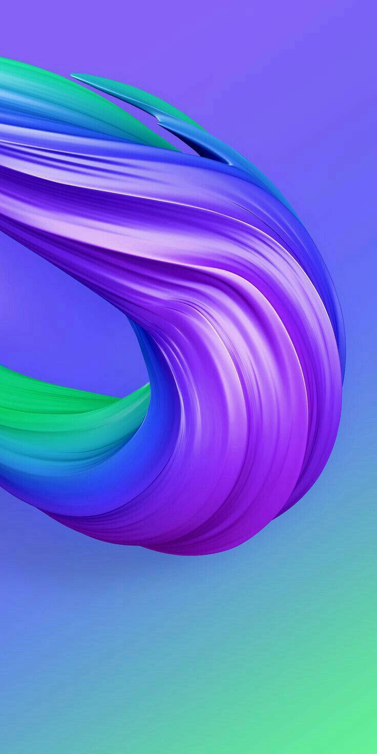 Redmi 9 Фіолетово-зеленая коса Шпалери