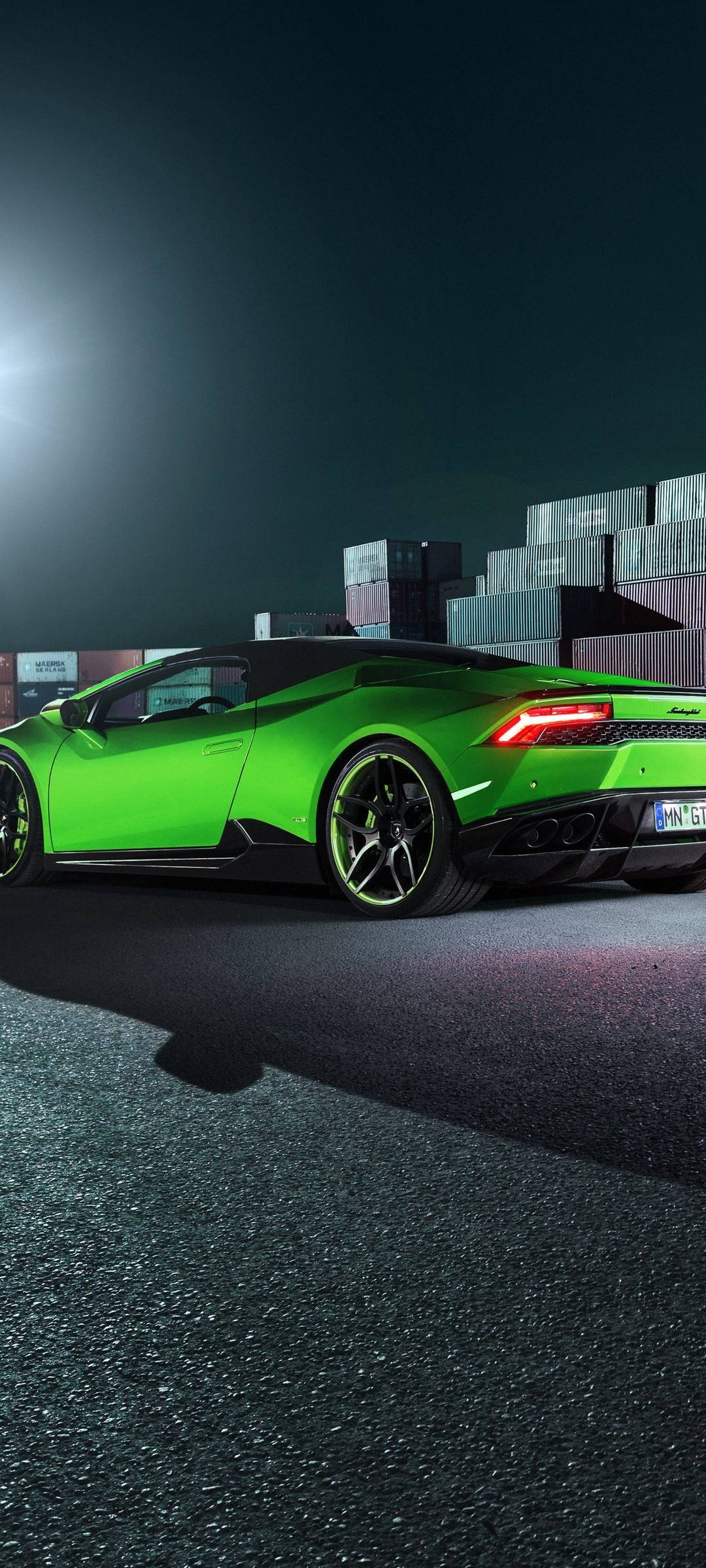 Redmi Note 10 Зелёный Lamborghini Huracán Шпалери