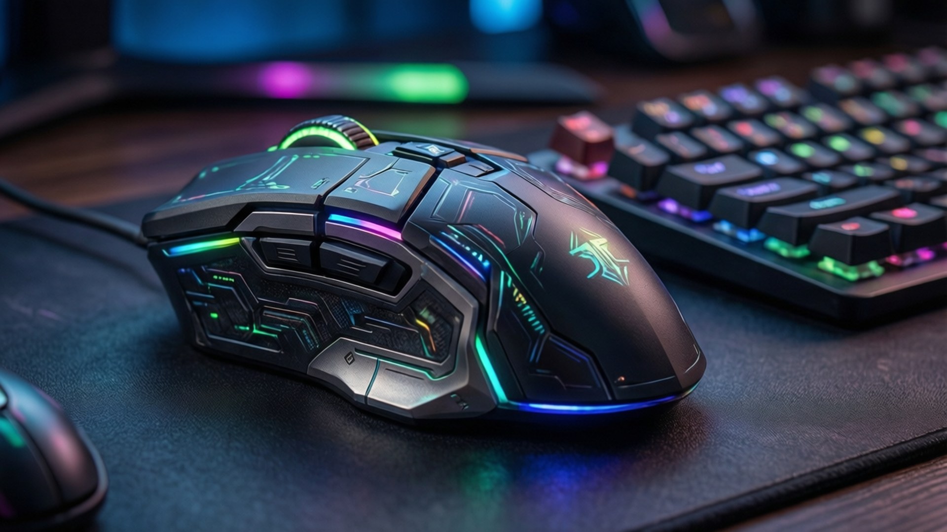 RGB мишка клавиатура Шпалери