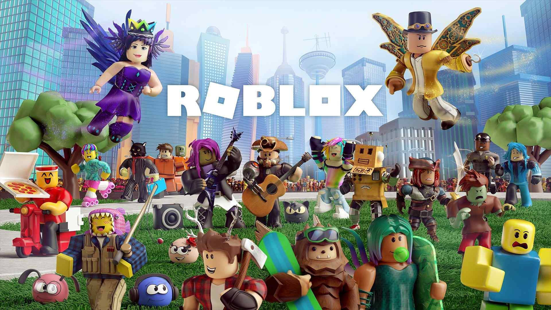 Круті персонажі Roblox у міському житті Шпалери
