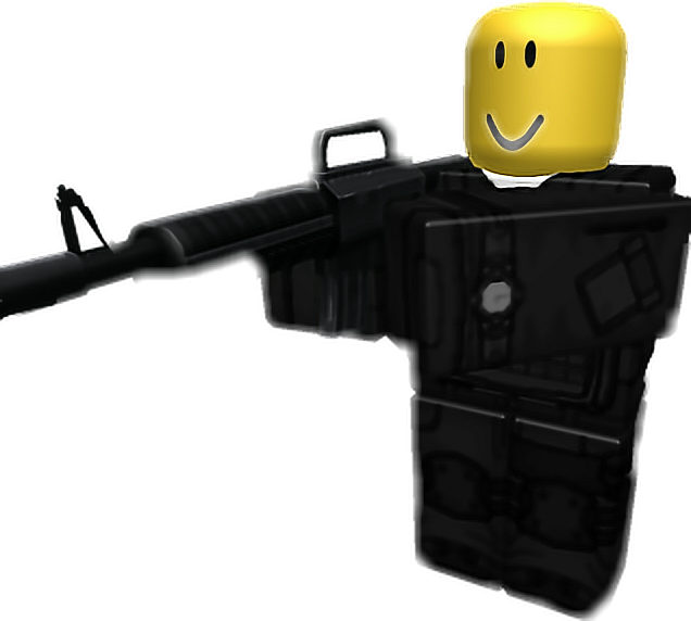 Персонаж Roblox с пістолетом Шпалери