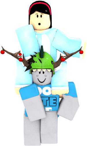 Святковий образ персонажа Roblox з шапкою оленя Шпалери